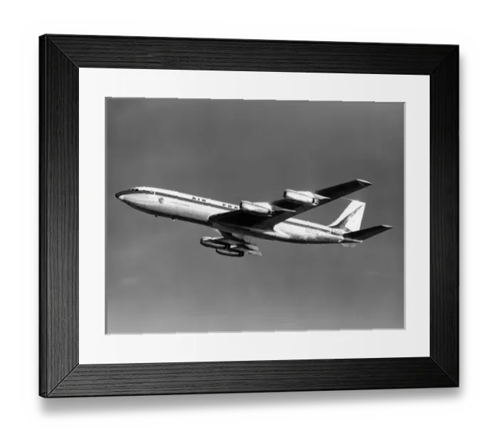Framed Print : Boeing 707-328 F-BHSB Chateau de Chambord of Air France Framed Print : Boeing 707-328 F-BHSB Chateau de Chambord of Air France