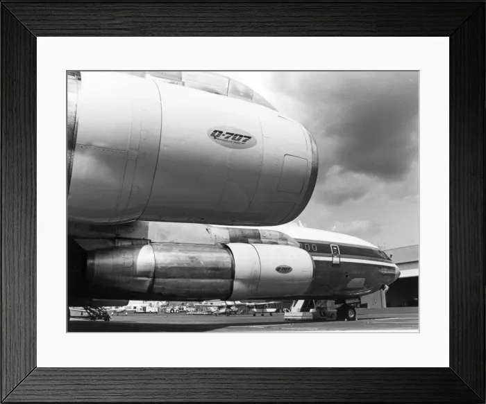 Framed Print : Boeing Q707 fitted with quieter engine air intakes Framed Print : Boeing Q707 fitted with quieter engine air intakes