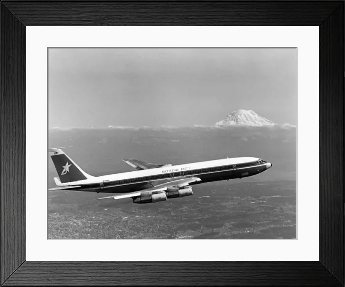 Framed Print : Boeing Q707 N728Q of Skystar International Framed Print : Boeing Q707 N728Q of Skystar International