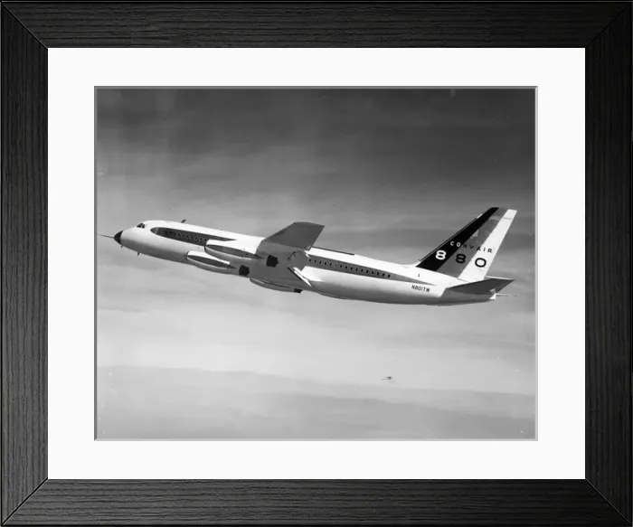Framed Print : The first flight of the Convair 880 N801TW from Lindbergh Framed Print : The first flight of the Convair 880 N801TW from Lindbergh