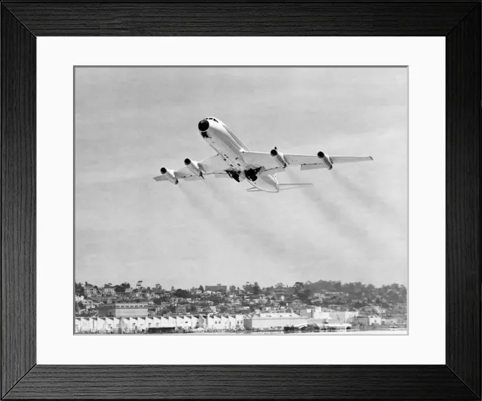 Framed Print : The first flight of the fourth Convair 880 N8801E Framed Print : The first flight of the fourth Convair 880 N8801E