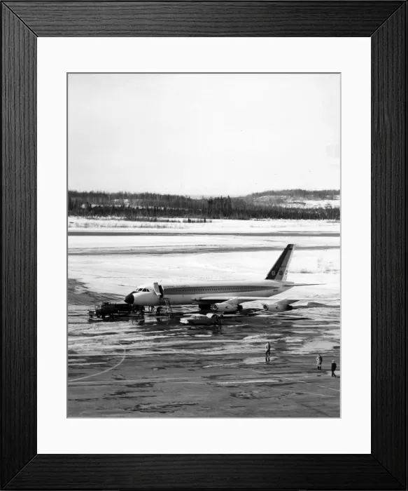 Framed Print : The fourth Convair 880 N8801E at Anchorage Alaska Framed Print : The fourth Convair 880 N8801E at Anchorage Alaska