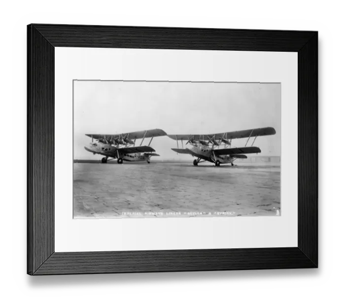 Framed Print : Short L17 Scylla G-ACJJ and Syrinx G-ACJK Framed Print : Short L17 Scylla G-ACJJ and Syrinx G-ACJK