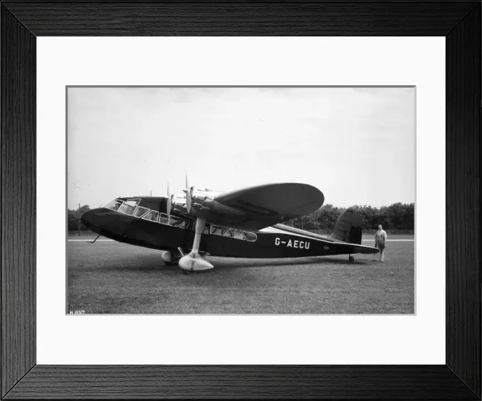 Framed Print : Short S22 Scion Senior G-AECU Framed Print : Short S22 Scion Senior G-AECU