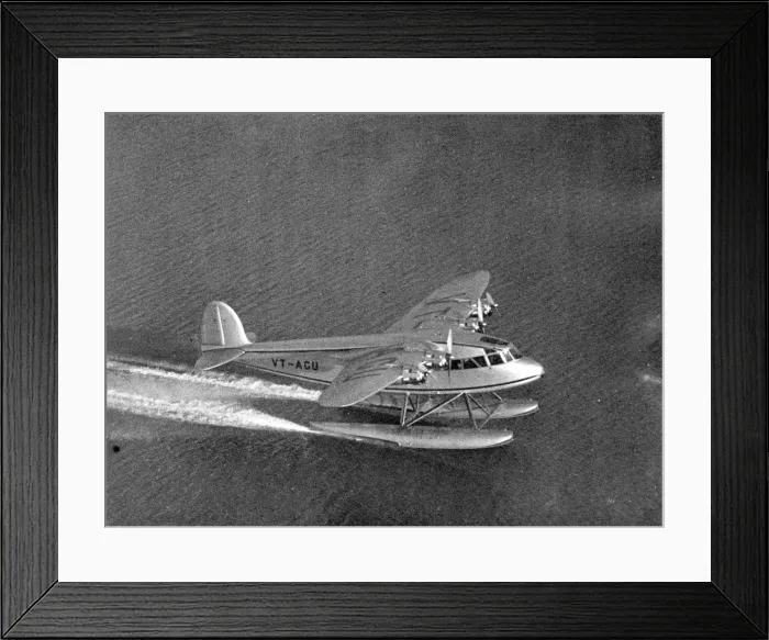 Framed Print : The first Short S22 Scion Senior VT-AGU