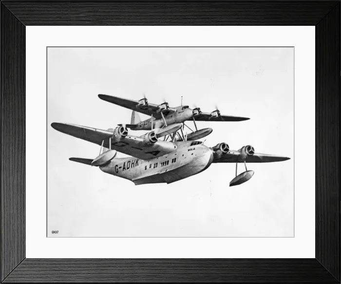 Framed Print : Short-Mayo composite aircraft Framed Print : Short-Mayo composite aircraft
