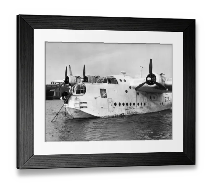 Framed Print : Short S25 Sunderland V ML799 of the Aeronavale
