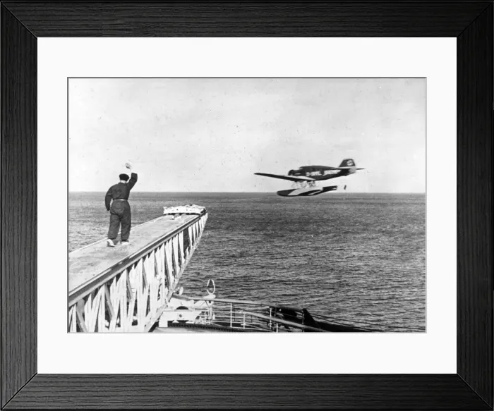 Framed Print : Junkers Ju46 of Lufthansa shortly after being catapulted Framed Print : Junkers Ju46 of Lufthansa shortly after being catapulted