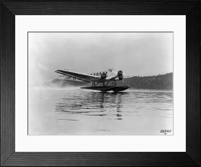 Framed Print : Float-equipped Junkers Ju52 / 3m SE-ADR Framed Print : Float-equipped Junkers Ju52 / 3m SE-ADR