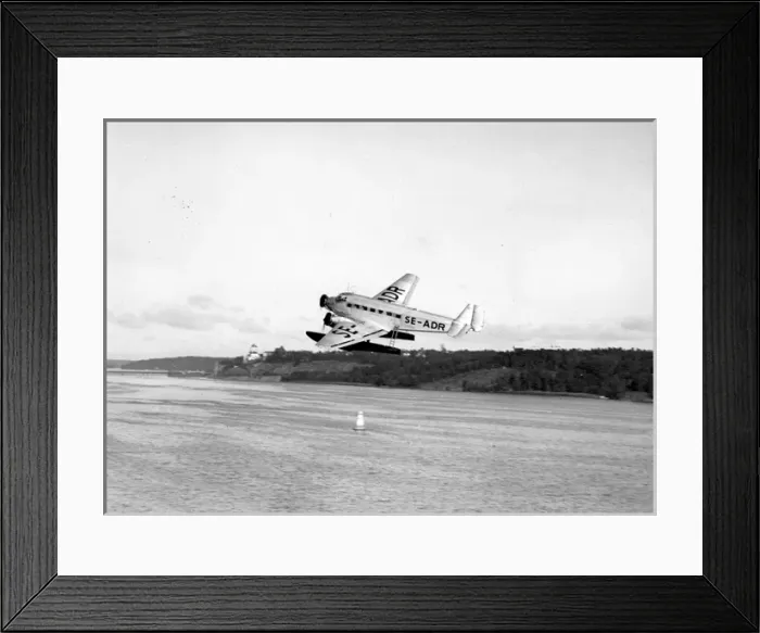 Framed Print : Float-equipped Junkers Ju52 / 3m SE-ADR Framed Print : Float-equipped Junkers Ju52 / 3m SE-ADR