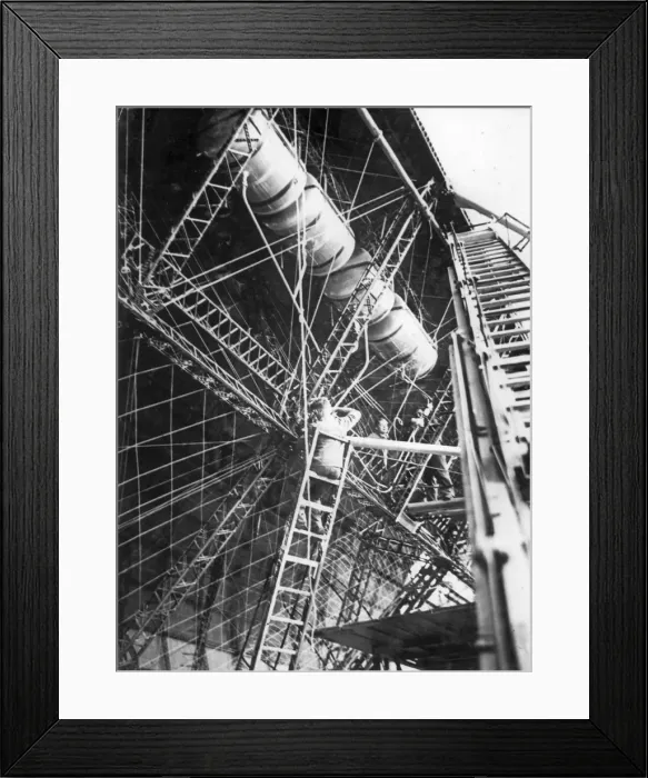 Framed Print : The Graf Zeppelin II LZ 130 during construction Framed Print : The Graf Zeppelin II LZ 130 during construction