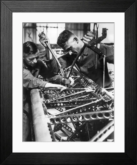 Framed Print : The Graf Zeppelin II LZ 130 during construction Framed Print : The Graf Zeppelin II LZ 130 during construction
