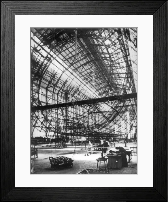Framed Print : The Graf Zeppelin II LZ 130 during construction Framed Print : The Graf Zeppelin II LZ 130 during construction
