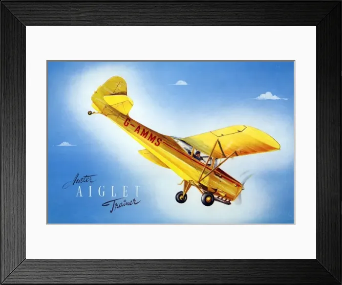 Framed Print : Cover of Auster Aiglet brochure Framed Print : Cover of Auster Aiglet brochure