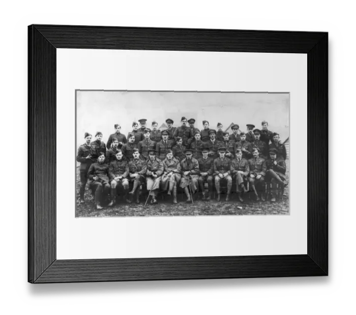 Framed Print : Personnel of 42 Squadron at Bailleul 1916