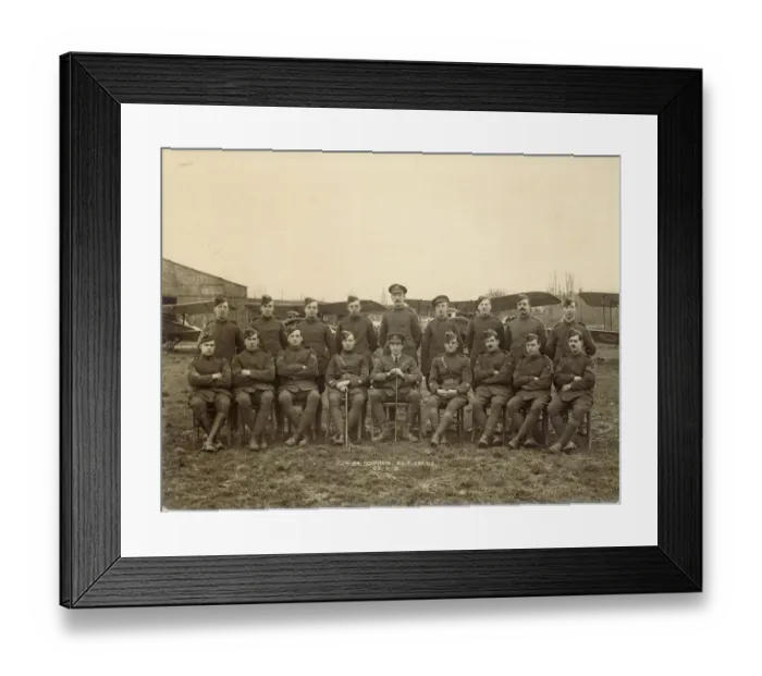 Framed Print : Officers of No24 Squadron RAF in France 29 November 1918 Framed Print : Officers of No24 Squadron RAF in France 29 November 1918
