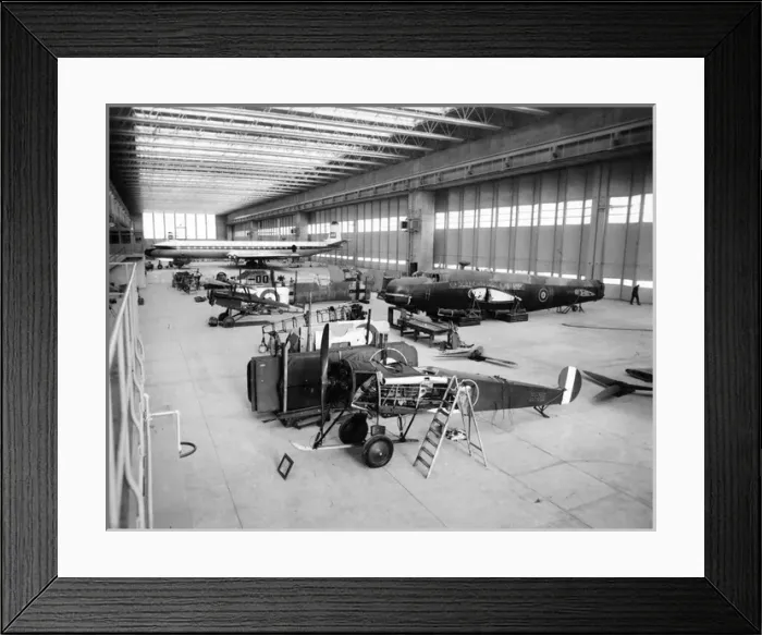 Framed Print : Part of the Nash Collection undergoing repairs in the BEA Framed Print : Part of the Nash Collection undergoing repairs in the BEA