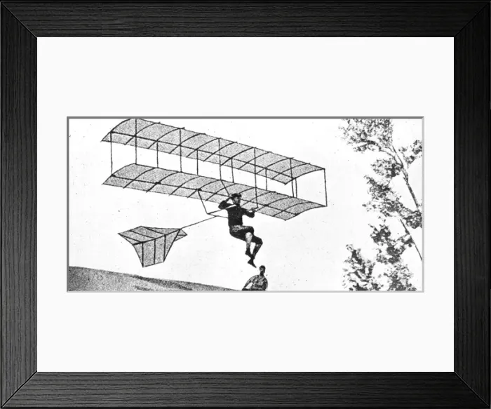 Framed Print : Chanute biplane glider Framed Print : Chanute biplane glider