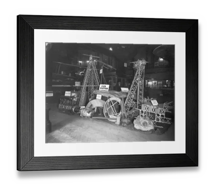 Framed Print : Zeppelin parts at Lady Droghedas Official Air Services Exhi Framed Print : Zeppelin parts at Lady Droghedas Official Air Services Exhi