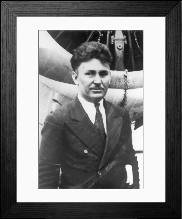 Framed Print : Wiley Hardeman Post (1898-1935) at the Melbourne Cup 1931 Framed Print : Wiley Hardeman Post (1898-1935) at the Melbourne Cup 1931