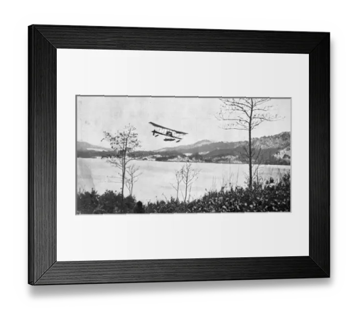 Framed Print : Lakes Waterbird over Lake Windermere in January 1912 Framed Print : Lakes Waterbird over Lake Windermere in January 1912