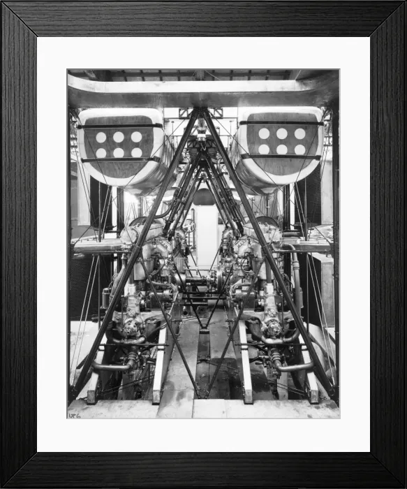 Framed Print : The installation of the four Siddeley Puma engines Framed Print : The installation of the four Siddeley Puma engines