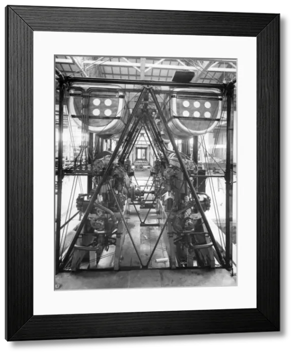 Framed Print : The installation of the four Siddeley Puma engines Framed Print : The installation of the four Siddeley Puma engines
