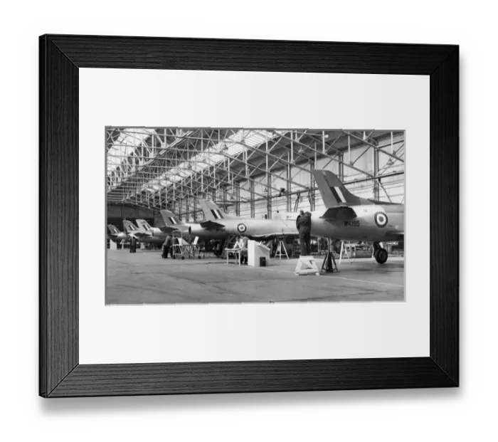 Framed Print : Early Supermarine Swifts on the production line Framed Print : Early Supermarine Swifts on the production line