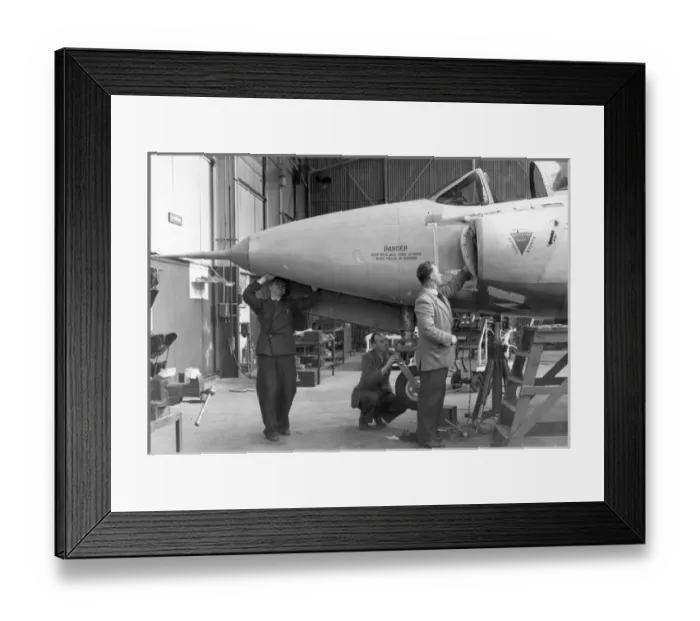 Framed Print : An early Supermarine Swift on the production line Framed Print : An early Supermarine Swift on the production line