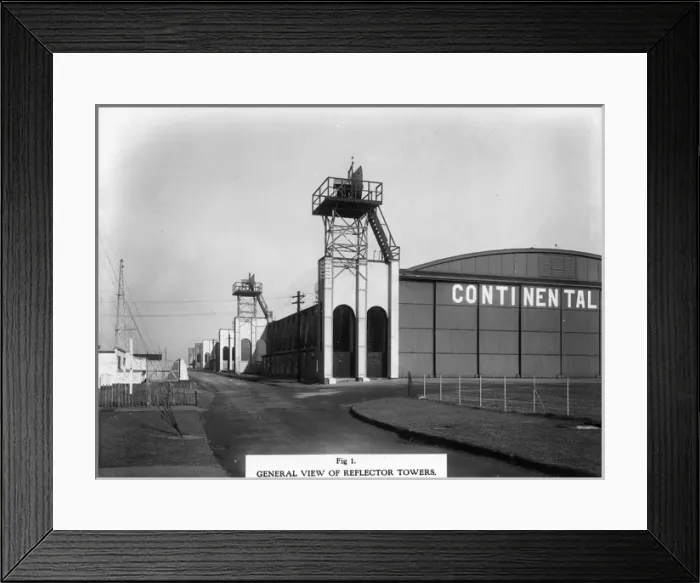 Framed Print : The reflector towers at Lympne Framed Print : The reflector towers at Lympne