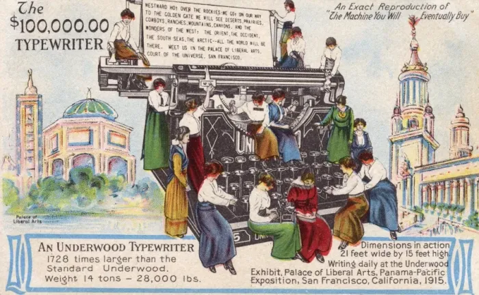 Framed Print : The $100, 000 Typewriter