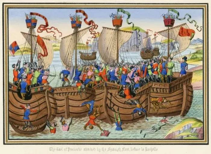 Framed Print : 100 Years War / Naval Framed Print : 100 Years War / Naval