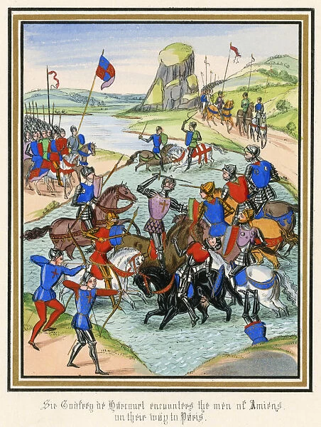 100 Years War and Sir Godfrey Conquering Amiens