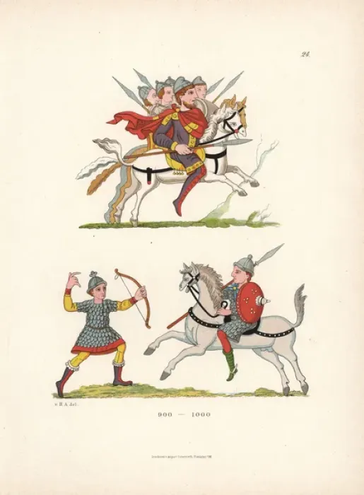 Framed Print : 10th century battle scene Framed Print : 10th century battle scene