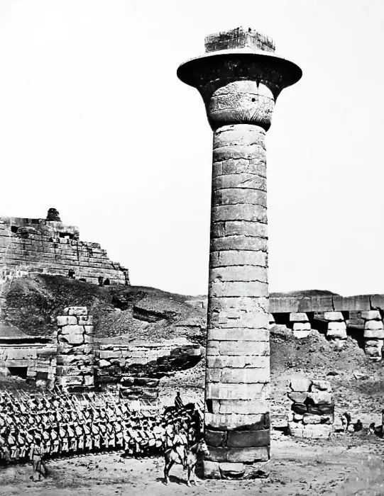 Framed Print : 10th Sudanese Battalion, Egyptian Army at Karnak, Egypt Framed Print : 10th Sudanese Battalion, Egyptian Army at Karnak, Egypt
