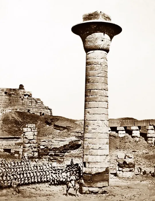 Framed Print : 10th Sudanese Battalion, Egyptian Army at Karnak, Egypt Framed Print : 10th Sudanese Battalion, Egyptian Army at Karnak, Egypt