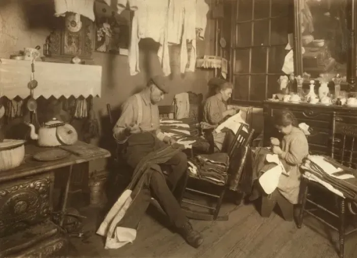 Framed Print : 11: 30 AM Jennie Rizzandi, 9 year old girl, helping mother an Framed Print : 11: 30 AM Jennie Rizzandi, 9 year old girl, helping mother an
