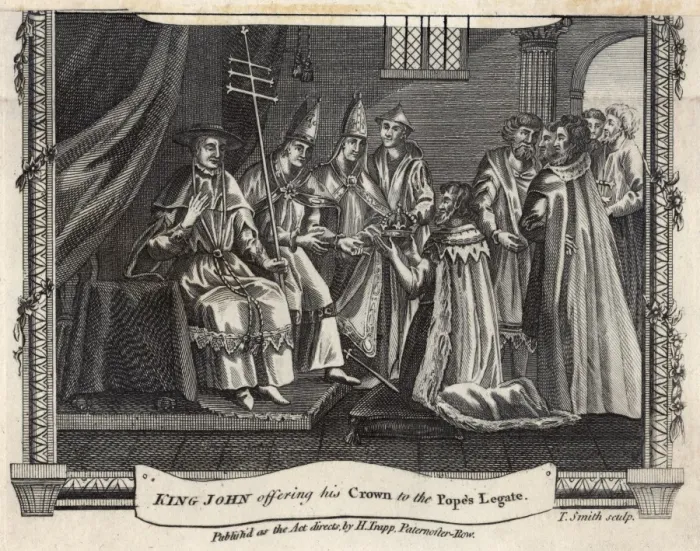Framed Print : 1213 / King John & Pope Framed Print : 1213 / King John & Pope
