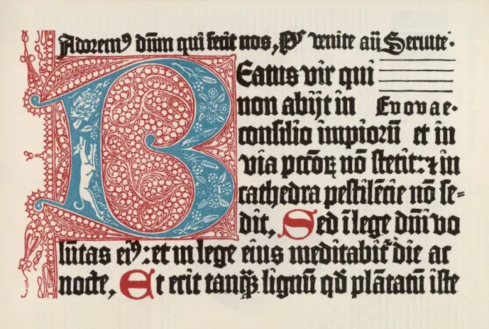 Framed Print : 1457 Printed Psalter Framed Print : 1457 Printed Psalter