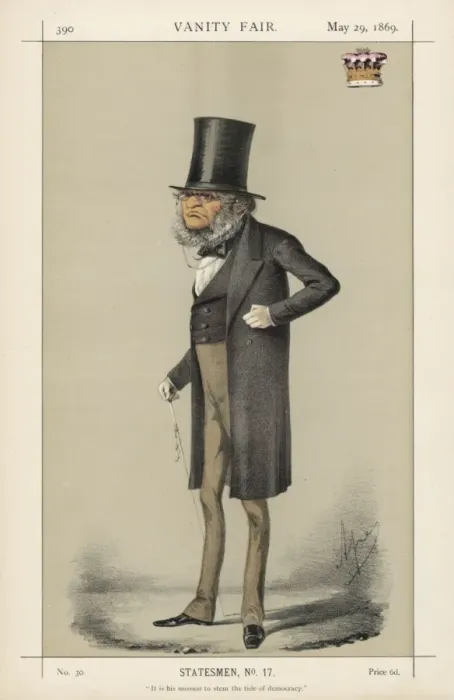 Framed Print : 14th Earl of Derby (Ape) Framed Print : 14th Earl of Derby (Ape)