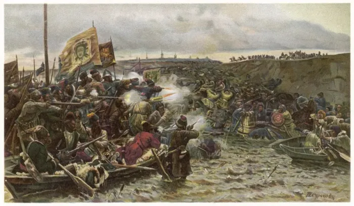 Framed Print : 1581 / Cossacks in Siberia Framed Print : 1581 / Cossacks in Siberia