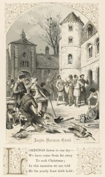Framed Print : 15C Carol Singers / Foster Framed Print : 15C Carol Singers / Foster