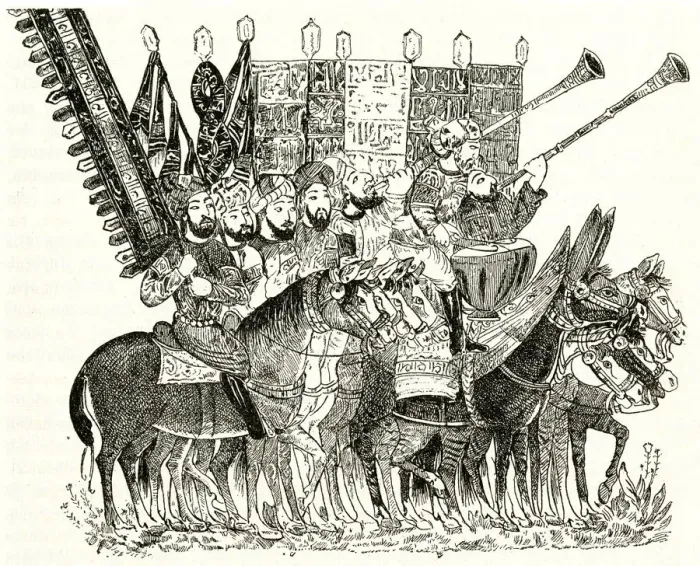 Framed Print : 15TH C ARAB WARRIORS Framed Print : 15TH C ARAB WARRIORS
