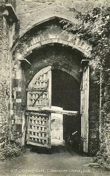15th century Gate, Carisbrooke Castle, Isle of Wight