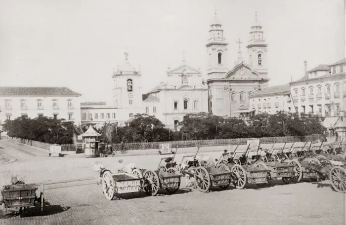 Framed Print : 15th November Square, Rio de Janeiro, Brazil c. 1890 Framed Print : 15th November Square, Rio de Janeiro, Brazil c. 1890