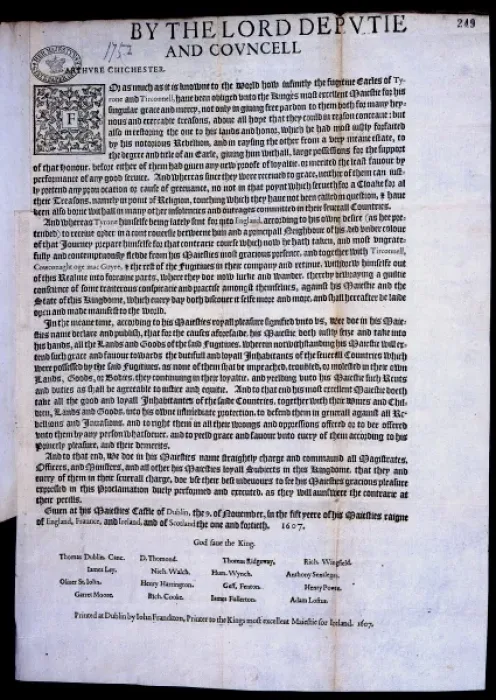 Framed Print : 1607 Proclamation Framed Print : 1607 Proclamation