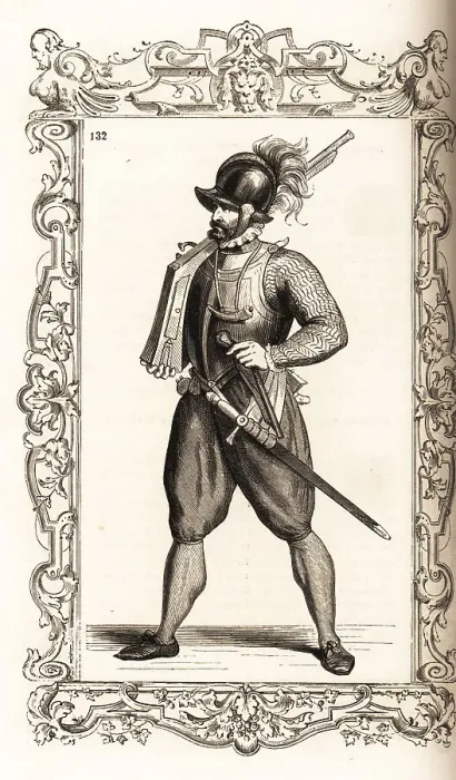 Framed Print : 16th century Italian infantryman Framed Print : 16th century Italian infantryman