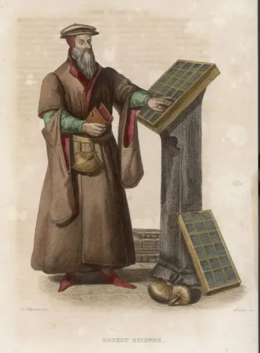 Framed Print : 16th Century Printer Framed Print : 16th Century Printer