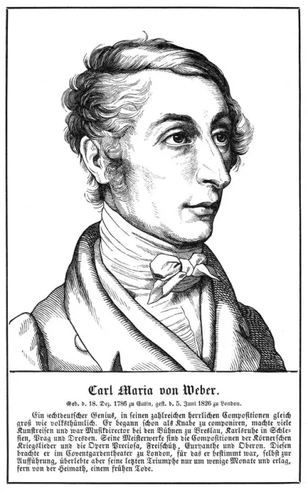Framed Print : WEBER. CARL MARIA VON WEBER German musician Date: 1786 - 1826 Framed Print : WEBER. CARL MARIA VON WEBER German musician Date: 1786 - 1826