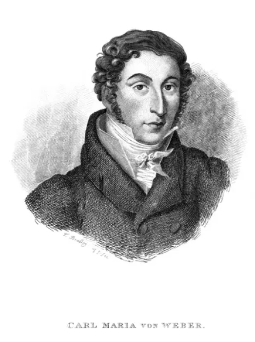 Framed Print : WEBER. CARL MARIA VON WEBER German musician Date: 1786 - 1826 Framed Print : WEBER. CARL MARIA VON WEBER German musician Date: 1786 - 1826
